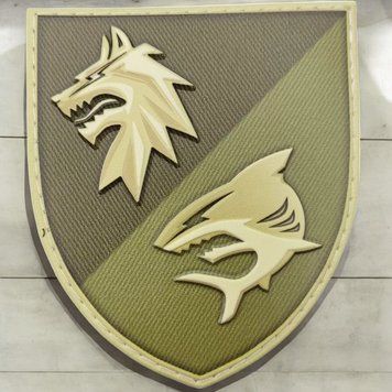 ВСУ 4 батальон береговой обороны 40 ОБрБО олива патч / шеврон 2543874948 фото
