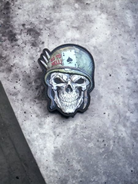 &ldquo;Skull.Go to hell&rdquo; шеврон / патч 2025546342 фото