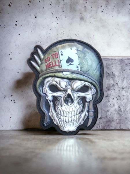 &ldquo;Skull.Go to hell&rdquo; шеврон / патч 2025546342 фото