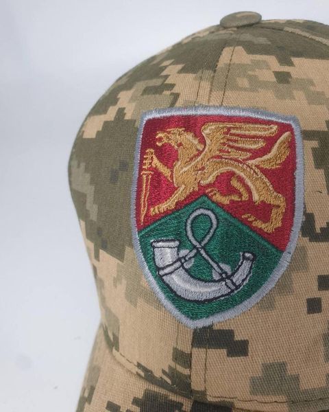 Кепка (бейсболка) з символікою 71 окремої єгерської бригади нового зразка Піксель ЗСУ 2221427586 фото