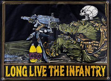 Пулеметчик "Long Live The Infantry" баннер 600х900 мм 2184052202 фото
