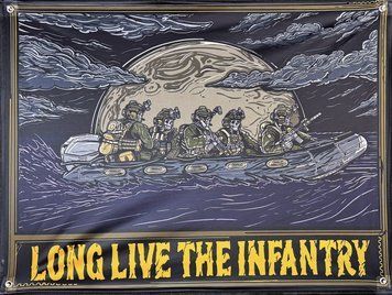 Long Live The Infantry баннер 600х900 мм 2252812557 фото